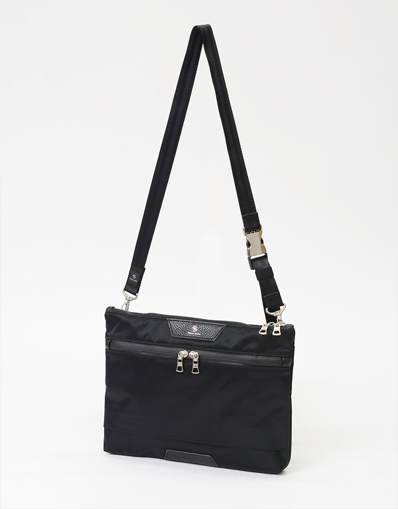 wake sapporo ブラック　メッシュ サコッシュ wake sapporo ブラック メッシュ サコッシュ メッシュサコッシュ(No