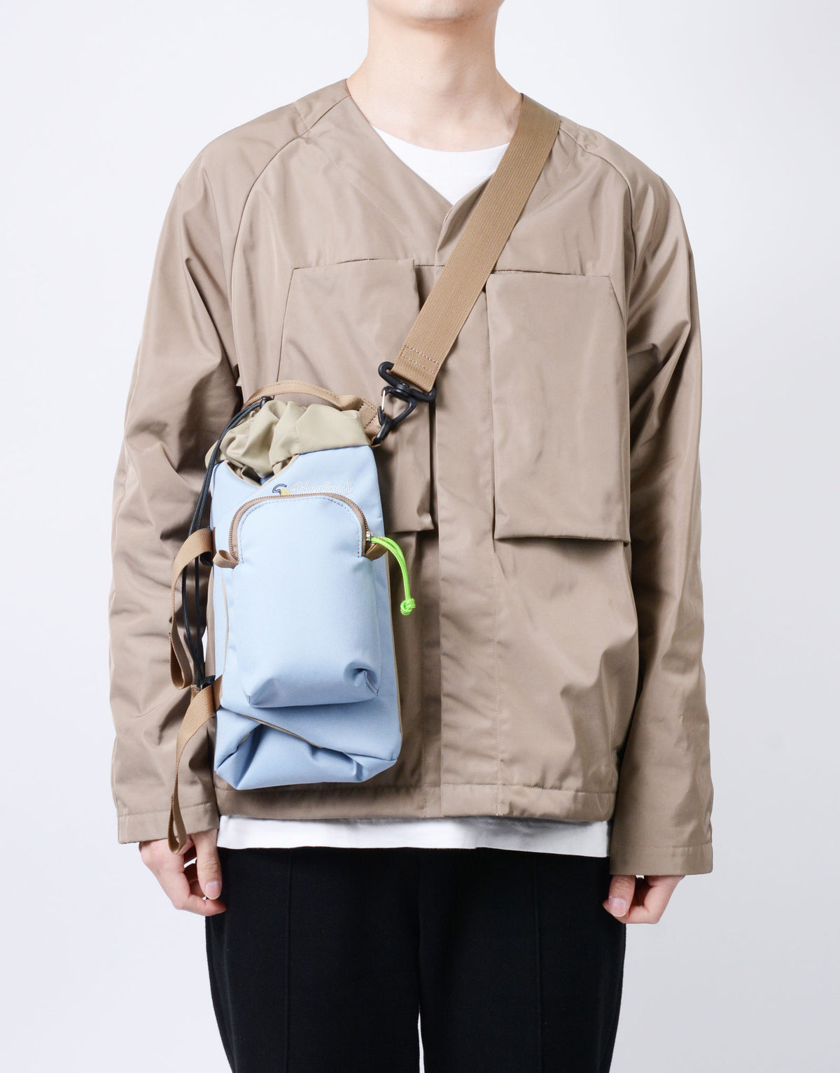 Hugsack ドローストリングショルダーバッグ M No.03233 ｜master-piece