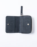 Sand Round Zipper Card Case No.04283