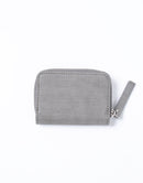 Sand Round Zipper Card Case No.04283