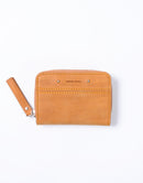 Sand Round Zipper Card Case No.04283