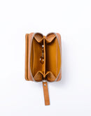 Sand Round Zipper Card Case No.04283