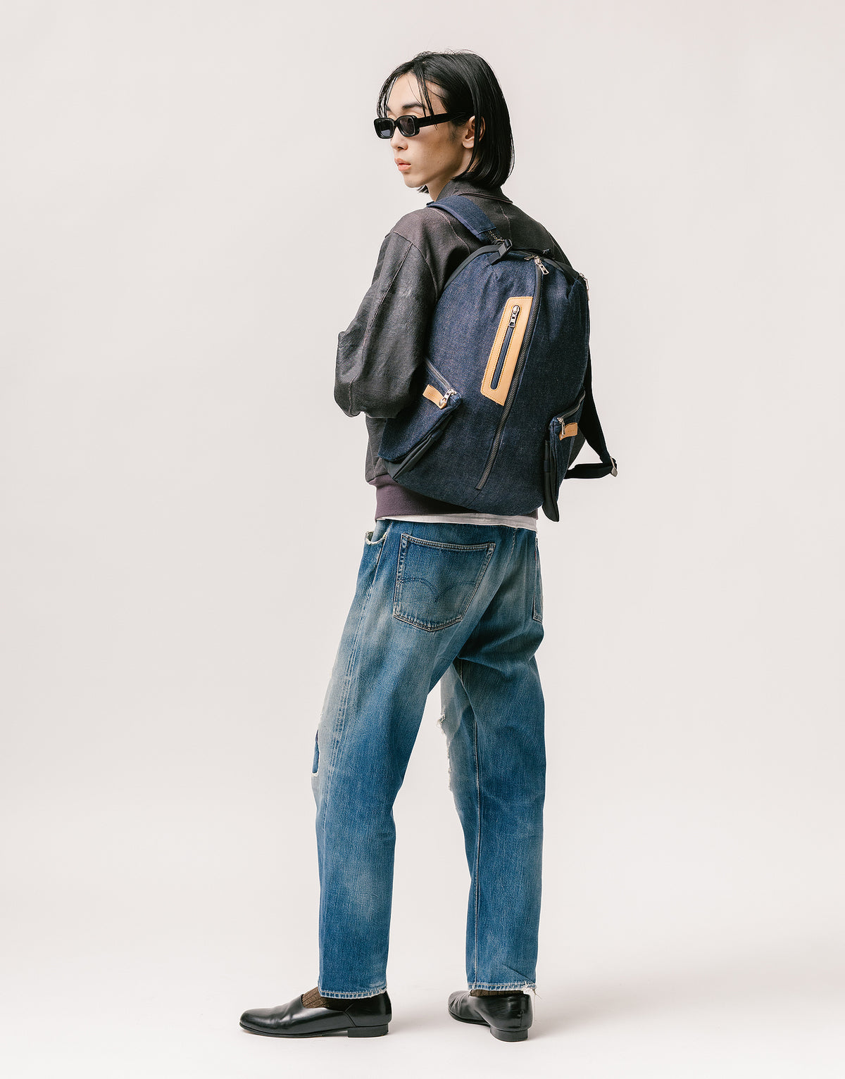 バッグ navy co FULLCOUNT x master-piece Collaboration Series Backpack No.310080