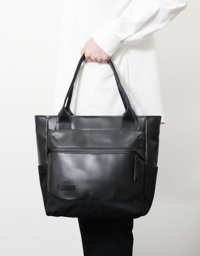 slick leather ver. Tote bag No.02483-l