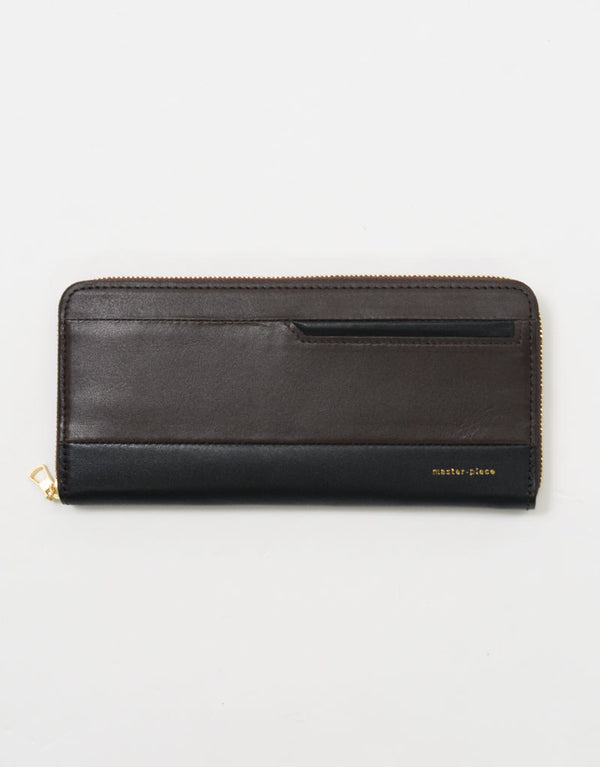 gloss round zipper wallet No.02840