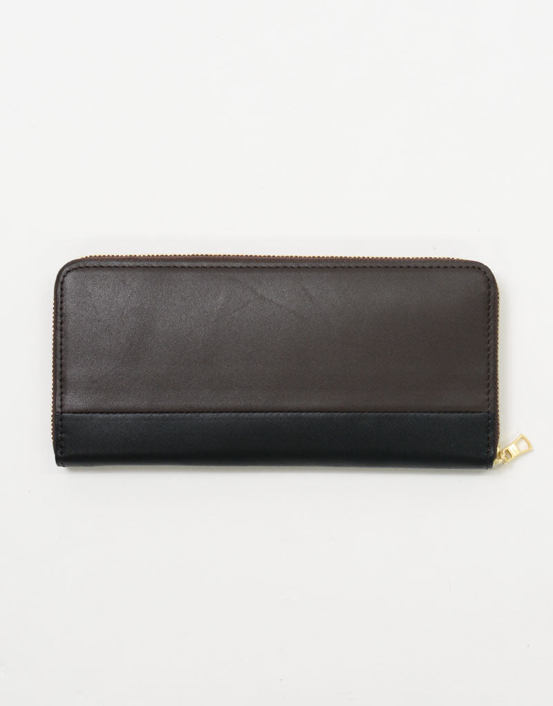 gloss round zipper wallet No.02840