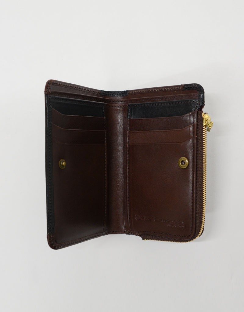 FLAT bi-fold zipper wallet No.223800